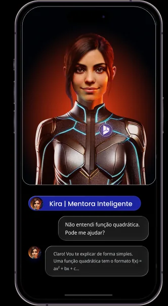 Kira, tutora de IA do Aprova Total