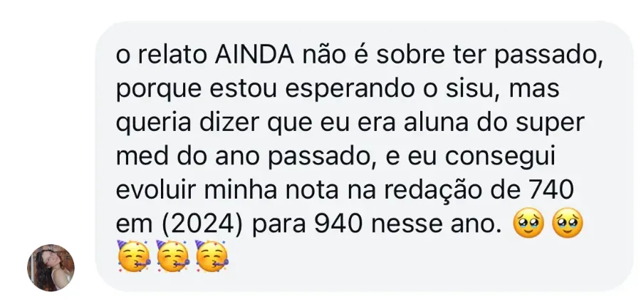 Depoimento de aluno: 740 → 940