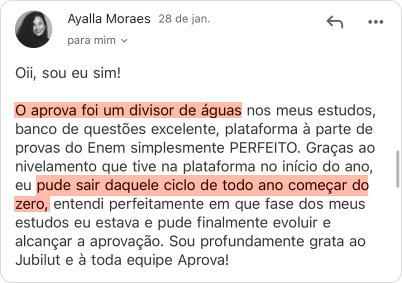 Depoimento de aluno sobre o professor Jubilut